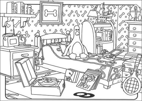 Feathers Mcgraw  Coloring Page